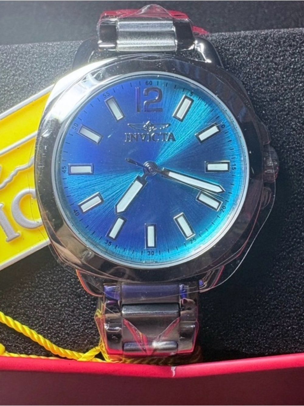 INVICTA Metallic Blue Wildflower Aria Watch
